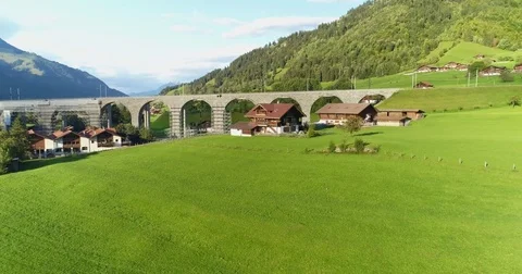 Scenic Alpine Landscape Stock Footage