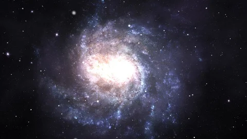 Scenic Animation Galaxy Outer Space Moving Stars Loop Animation. Video stock 127579077