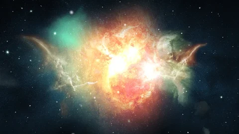 Scenic Animation Galaxy Outer Space Moving Stars Loop Animation. Video stock 127580638