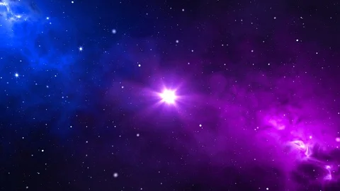 Scenic Animation Galaxy Outer Space Moving Stars Loop Animation. Video stock 127581819