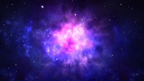 Scenic Animation Galaxy Outer Space Moving Stars Loop Animation. Video stock 127581836
