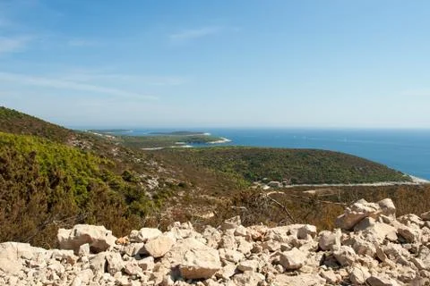 A scenic bay Stock Photos