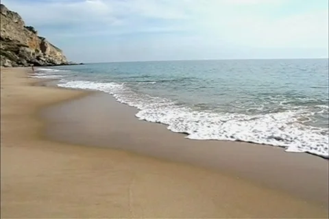 Scenic beach Stock Footage 113655