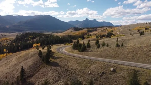 Scenic Beartooth highway mountain road Stock Footage 312075466