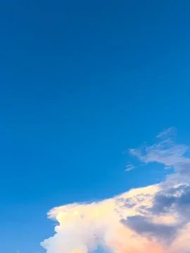 Scenic Blue Sky with Clouds 스톡 사진
