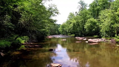 Scenic Broad River Stock Footage 282317649