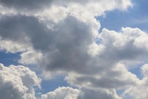 Scenic clouds on blue sky Stock Photos