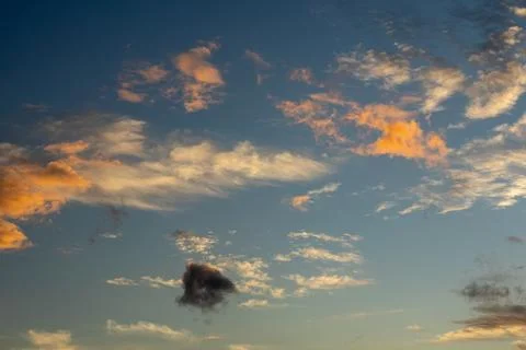 Scenic Cloudscape at Sunrise Foto stock