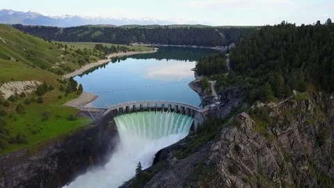 Scenic dam Video stock 81408043
