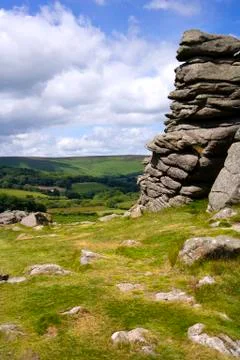 Scenic Devon - Dartmoor Stock Photos