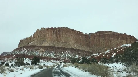 Scenic Drive Through Capitol Reef National Park Utah  IMG 0480 2 Vídeos de archivo 91840878