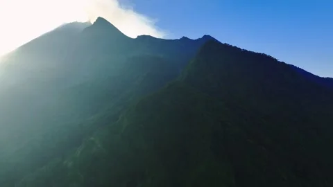 Scenic Drone Flight Above Dramatic Mountain Ridgeline 스톡 동영상 341778256
