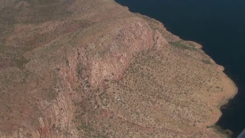 Scenic flight over the australian outback Stock Footage 73978037