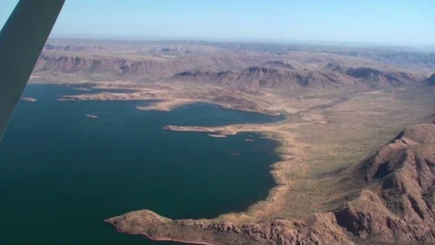 Scenic flight over the australian outback Stock Footage 73979600