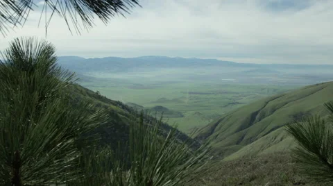 Scenic Green Valley Slide 4k Stock Footage 59194014