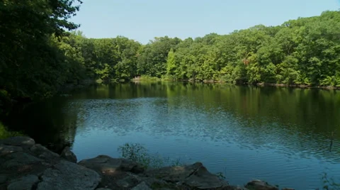 Scenic isolated Lake (3 of 5) Stock Footage 32716632