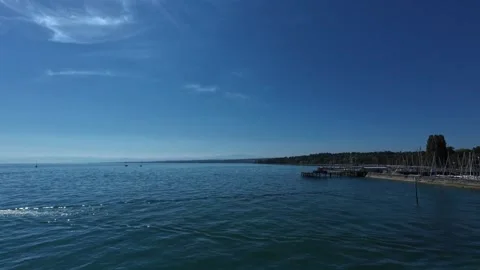 Scenic Lake Constance View from Ferry between Konstanz and Meersburg Stock Footage 341873617