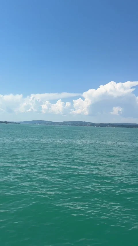 Scenic Lake Constance Views from Ferry on a Clear Summer Day Stock Footage 337512336