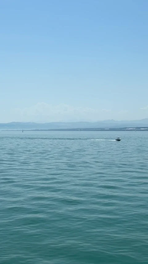 Scenic Lake Constance Views from Ferry on a Clear Summer Day Stock Footage 337512359