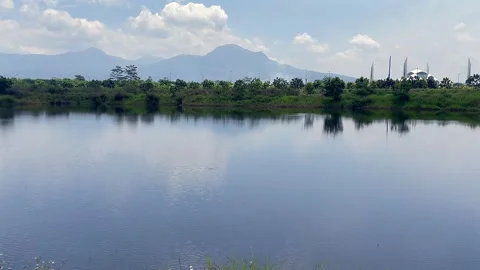Scenic landscape of a calm . Stock Footage 320481858