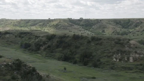 Scenic Loop Drive Landscape Theodore Roosevelt National Park Stock Footage 121639363