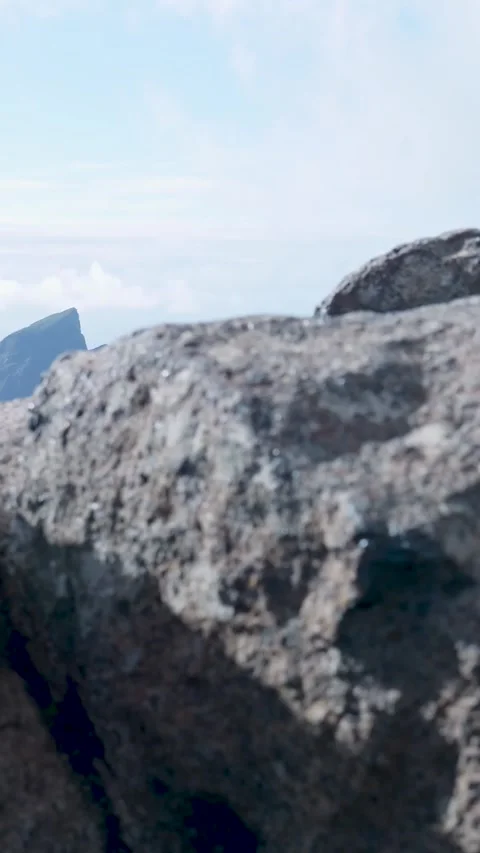 Scenic masca valley mountain range revealing shot in tenerife 库存影片 329864720