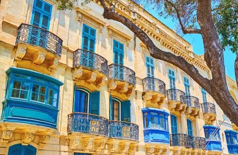 The scenic Matese edifices, Valletta, Malta Photos