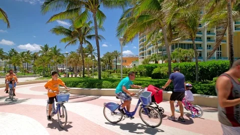 Scenic Miami Beach Stock Footage 75883355