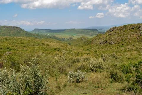 Scenic mountain against sky, Elephant Hill, Aberdares, Kenya Stock Photos