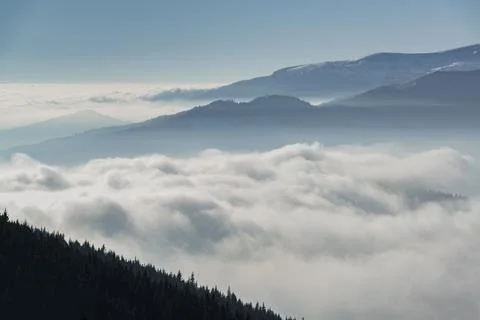 Scenic mountain cloudscape. Stock Photos