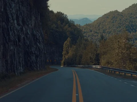 Scenic Mountain Highway Stock Footage 79860129