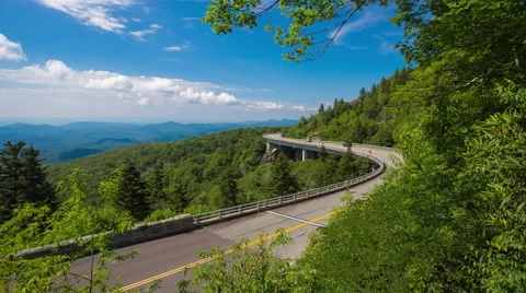 Scenic Mountain Highway Time Lapse Stock Footage 65466312