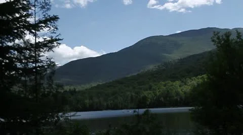 Scenic Mountain with kayak Stock Footage 10585351
