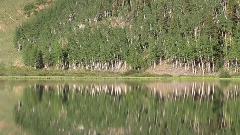 Scenic Mountain Lake Reflection Vídeos de archivo 77430779