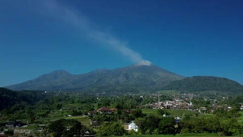 Scenic mountain landscape and fields in Trawas Mojokerto August 2 2026 Stock Footage 341805911