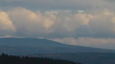 Scenic Mountain Landscape with Dynamic Cloudy Sky Video stock 325468321