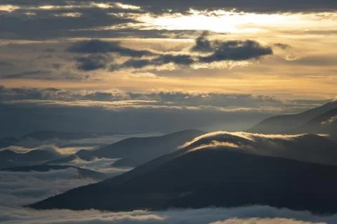 Scenic mountain range 스톡 사진