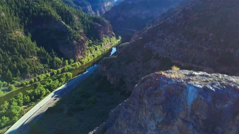 Scenic Mountain Road 01 Stock Footage 142169568