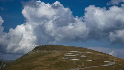 Scenic Mountain Road Timelapse Stock Footage 211096471