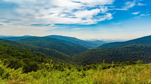 Scenic Mountain Timelapse With Clouds Stock Footage 92034723