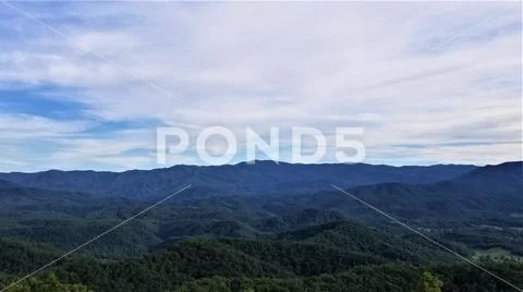 Scenic Mountain Vista in June 4 Stock Photos