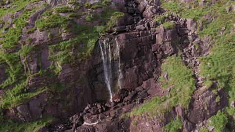 Scenic mountain waterfall Stock-Footage 222174869