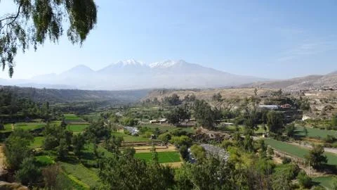 Scenic Mountains around Arequipa, Peru Stock Photos