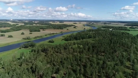 Scenic nature in high angle 2 Stock Footage 97899293