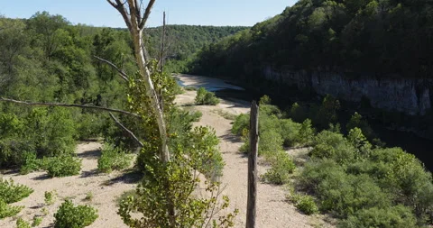 Scenic North Fork River Within The Devils Backbone Wilderness Area In The Stock Footage 325689612