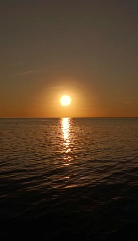 Scenic Ocean View at Sunset Stock Footage 325830185
