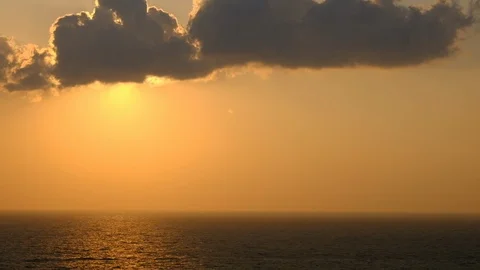 Scenic orange sunset sky background, scenic orange sunrise Видео 102822638