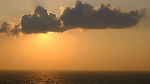 Scenic orange sunset sky background, scenic orange sunrise Видео 103129455