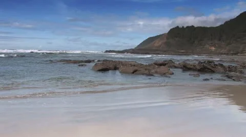 Scenic Oregon Coast Video stock 9524042