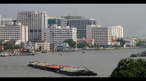 Scenic river view. Video stock 7731400